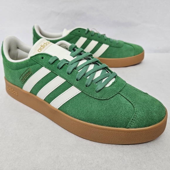 Adidas VL Court 2.0 Casual Sneakers JH5077 Green Suede Gum  display picture 3